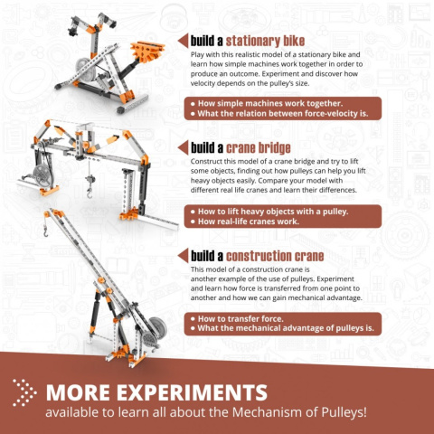 Klocki ENGINO STEM MECHANIKA: Koła pasowe Klocki ENGINO STEM MECHANIKA: Koła pasowe