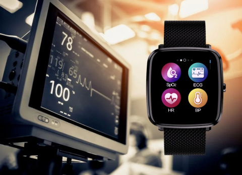 Bemi ODI Smartwatch CzARNY z EKG Bemi ODI Smartwatch CzARNY z EKG